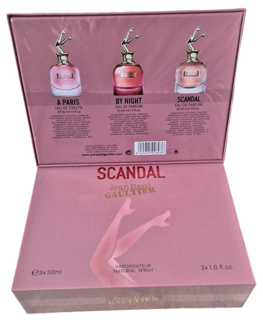 Jean Paul Gaultier Scandal Trio Fragrance Gift Set 3 x 30ml