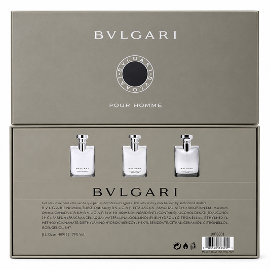 Bvlgari Pour Homme Gift Set 3 x 30ml fragrance gift set