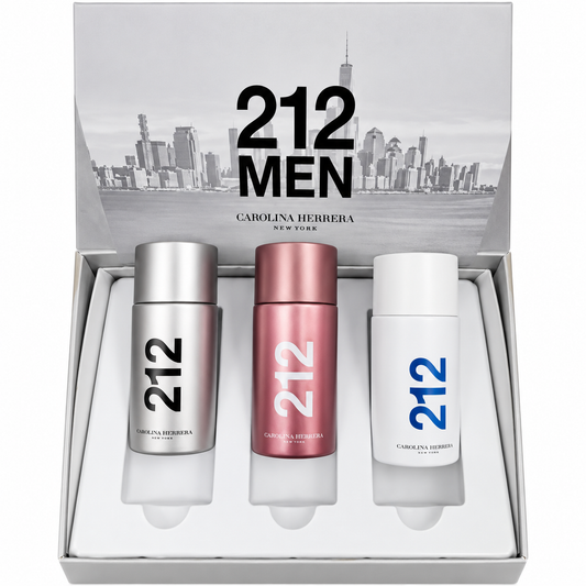 Carolina Herrera 212 Men Gift Set 3 x 30ml product photograph
