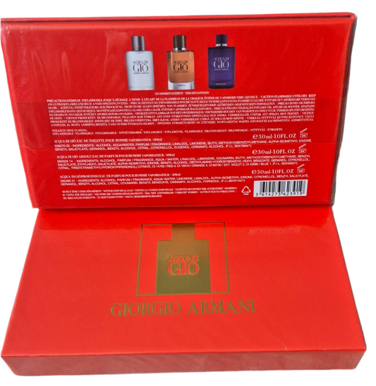 Giorgio Armani Aqua Di Gio Men’s Fragrance Gift Set 3 x 30ml