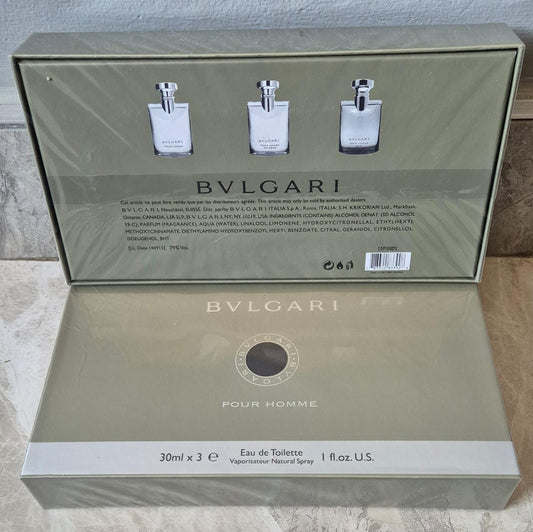 Bvlgari Pour Homme Gift Set 3 x 30ml