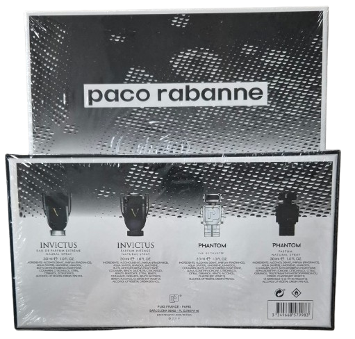 Paco Rabanne Invictus & Phantom Power Set   |  4 x 30ml
