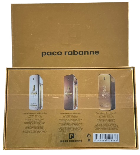 Paco Rabanne 1 Million Gold Collection Mini Set  |  3 x 30ml