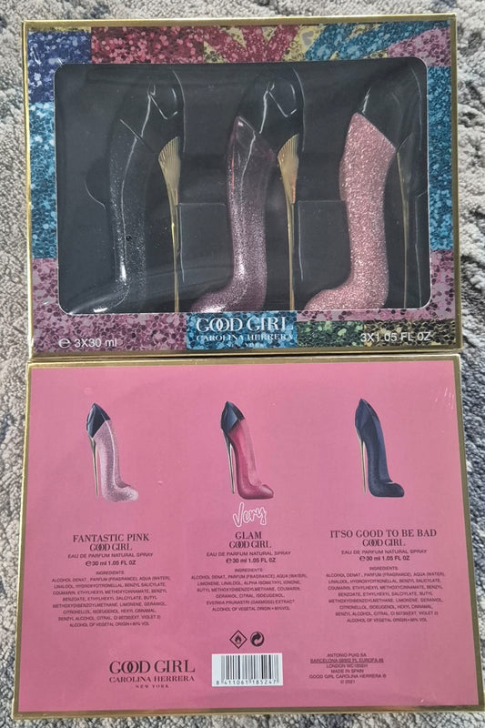Carolina Herrera Good Girl Glitter Blue Fantastic Pink Very Glam Set 3 x 30ml
